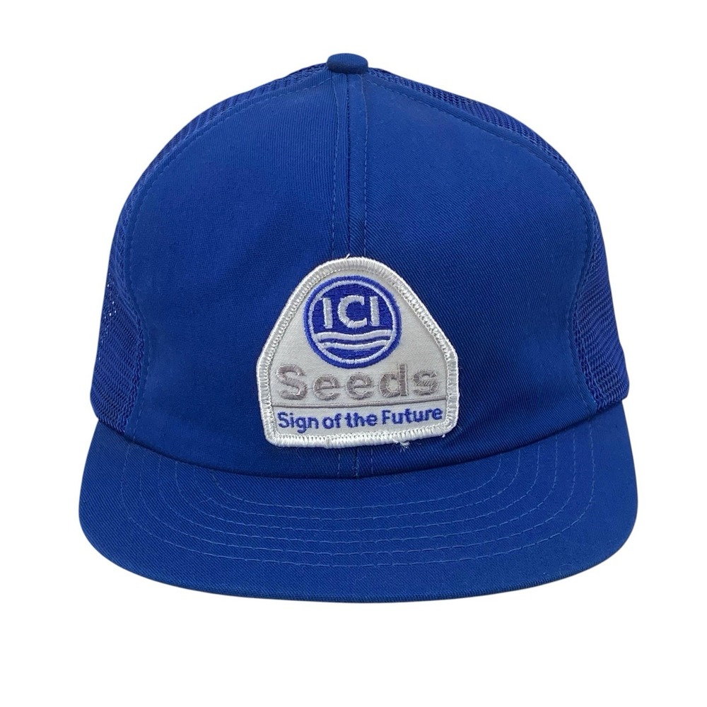 Vintage Swingster ICI Seeds Snapback Trucker‎ Hat Mesh BackFarm Logo Foam